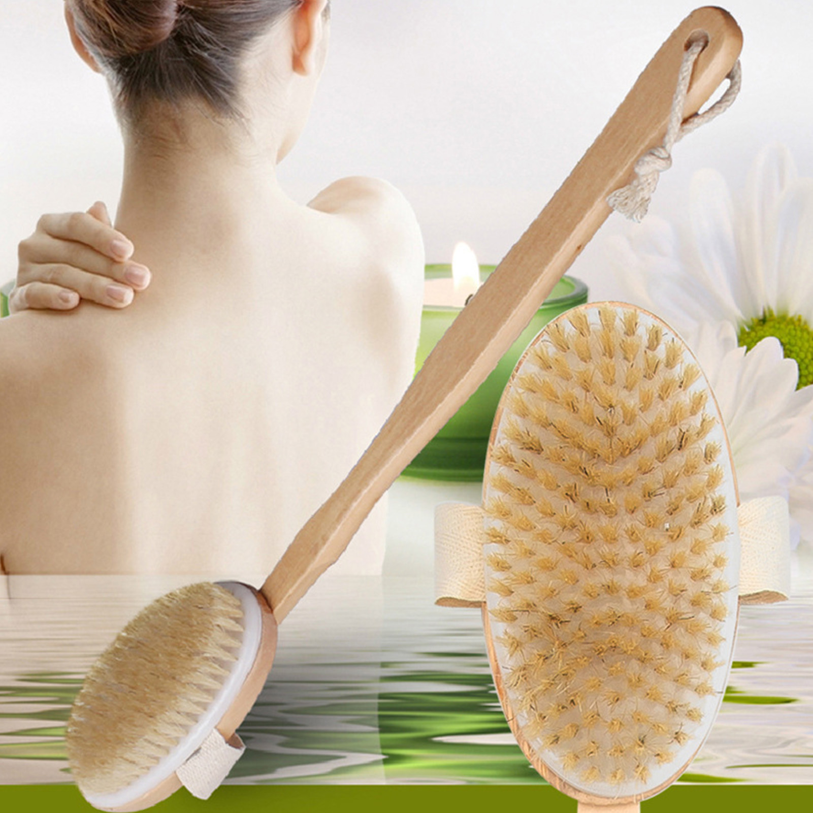 Gardening Tools Long Handle - Wooden Detachable Long Handle Shower Body