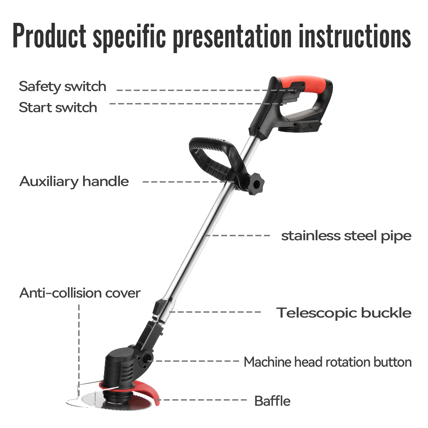 Lithium Electric Grass Trimmer - Gardening Tools Cutter recension och pris