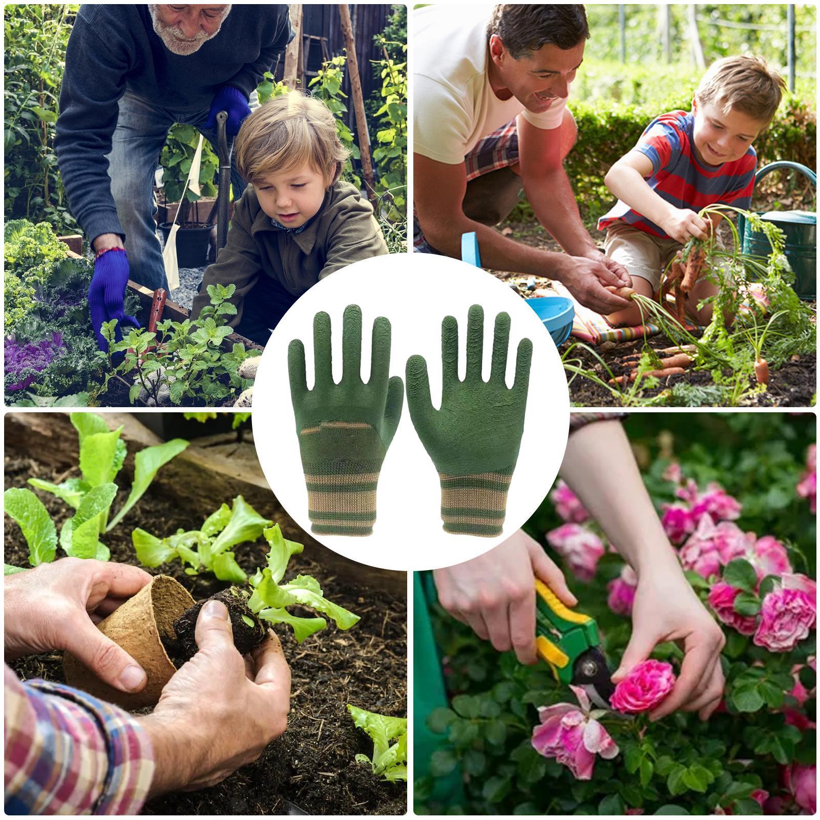 1Pair of Gardening Gloves Rubb - Gardening Tools Gloves recension och pris