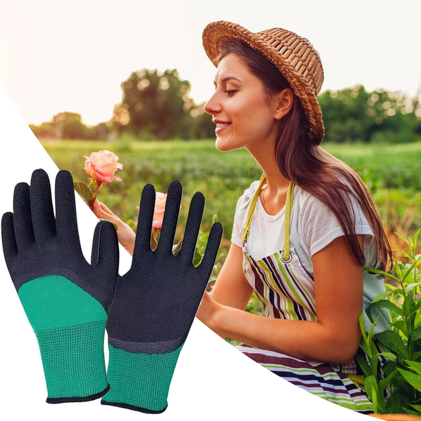 1Pair of Gardening Gloves Rubb - Gardening Tools Gloves recension och pris
