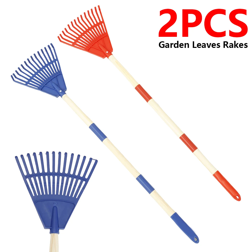 2Pcs Kids Leaf Rake Adjustable - Gardening Tools For 10 Year Olds recension och pris