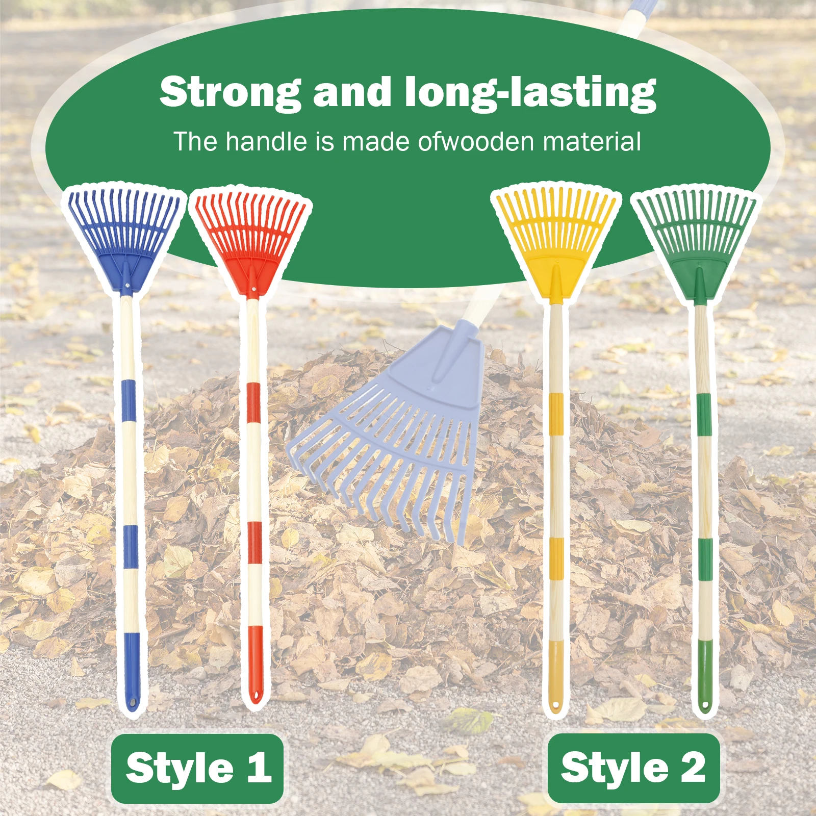 2Pcs Kids Leaf Rake Adjustable - Gardening Tools For 10 Year Olds recension och pris