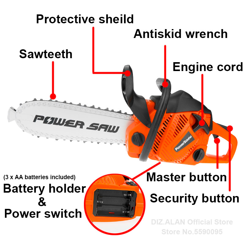 Electric Toy Chainsaw Kids Toy - Gardening Tools For 10 Year Olds recension och pris