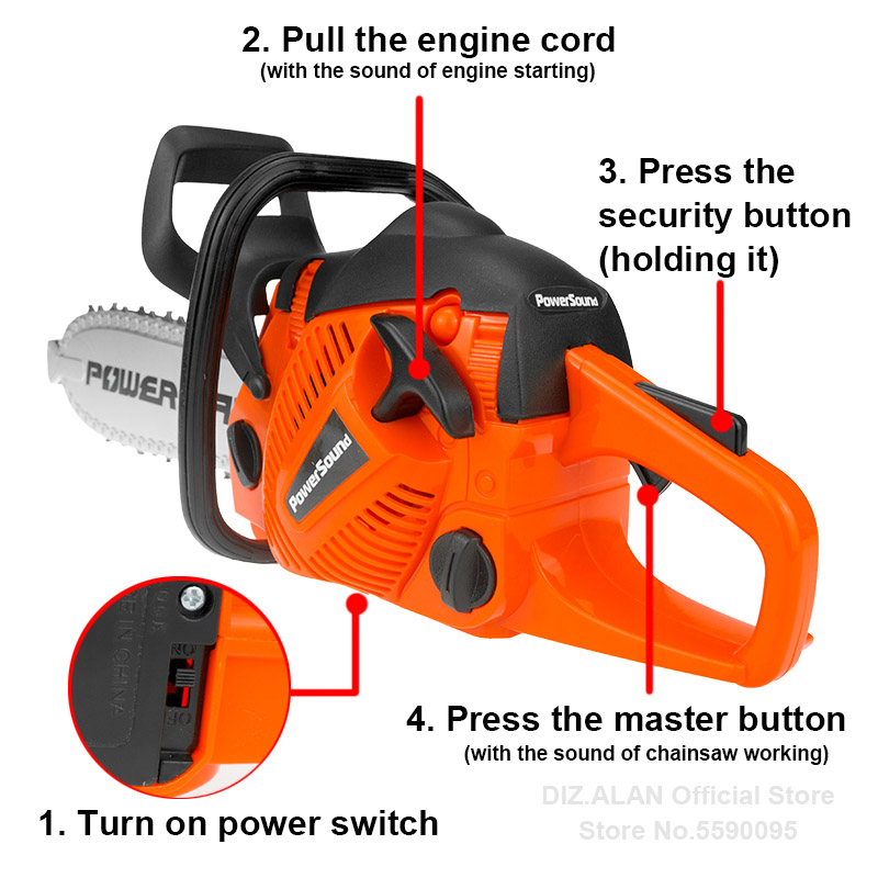 Electric Toy Chainsaw Kids Toy - Gardening Tools For 10 Year Olds recension och pris