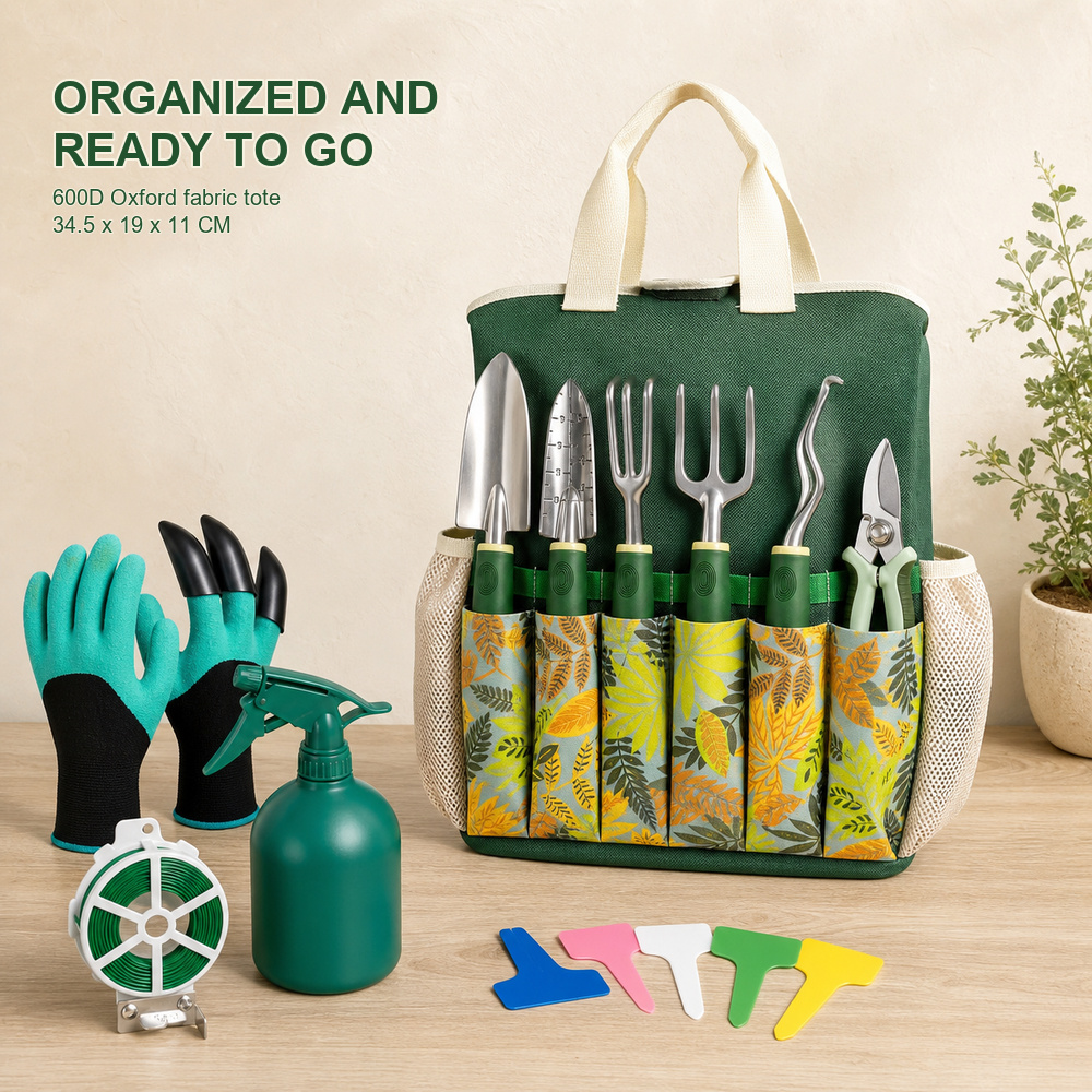 16 Piece Garden Tool Set Alumi - Gardening Tools Gloves recension och pris