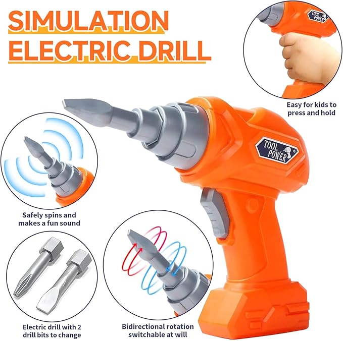 41Pieces Set with Electric Dri - Gardening Tools Girls recension och pris