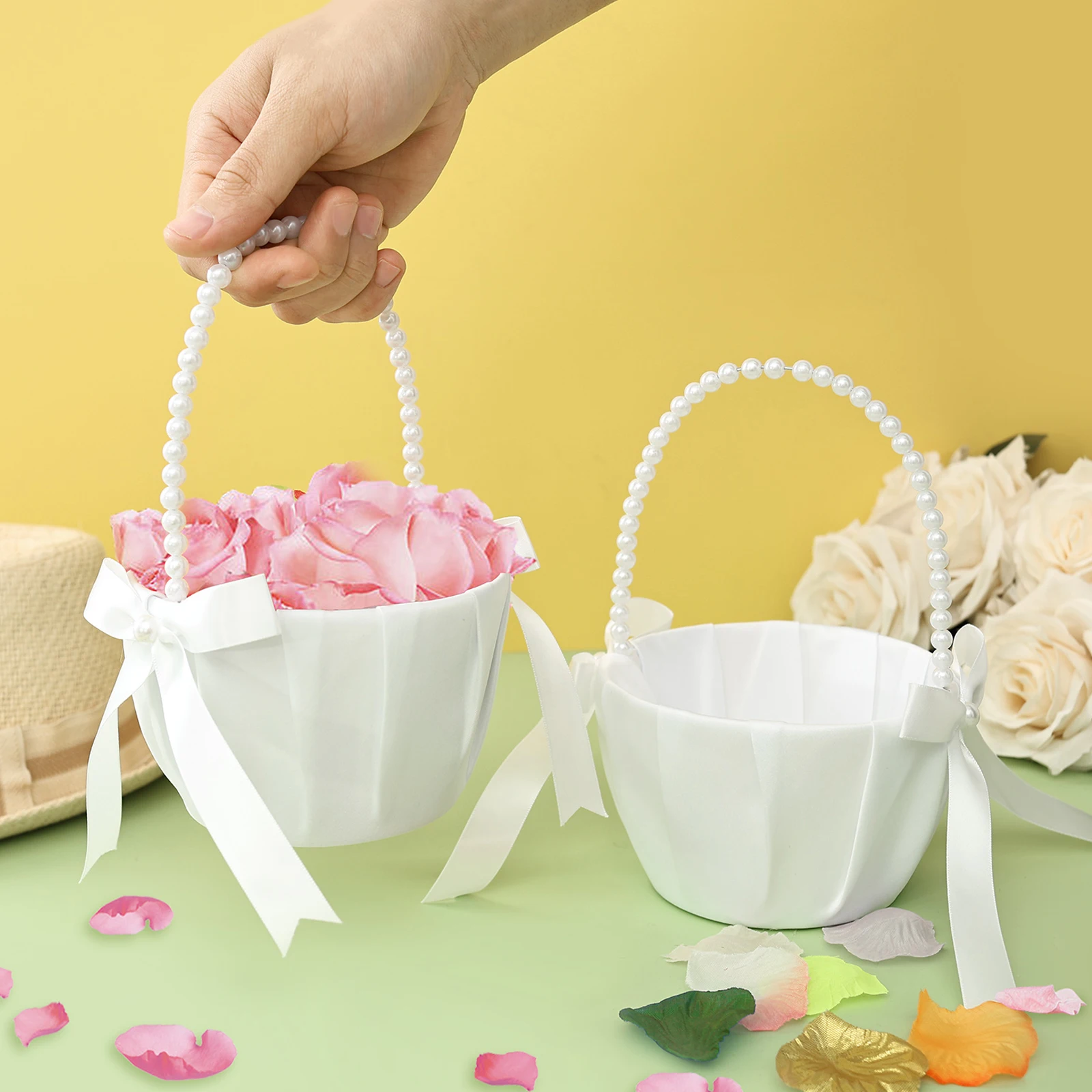 2Pcs Wedding Flower Girl Baske - Gardening Tools Girls recension och pris