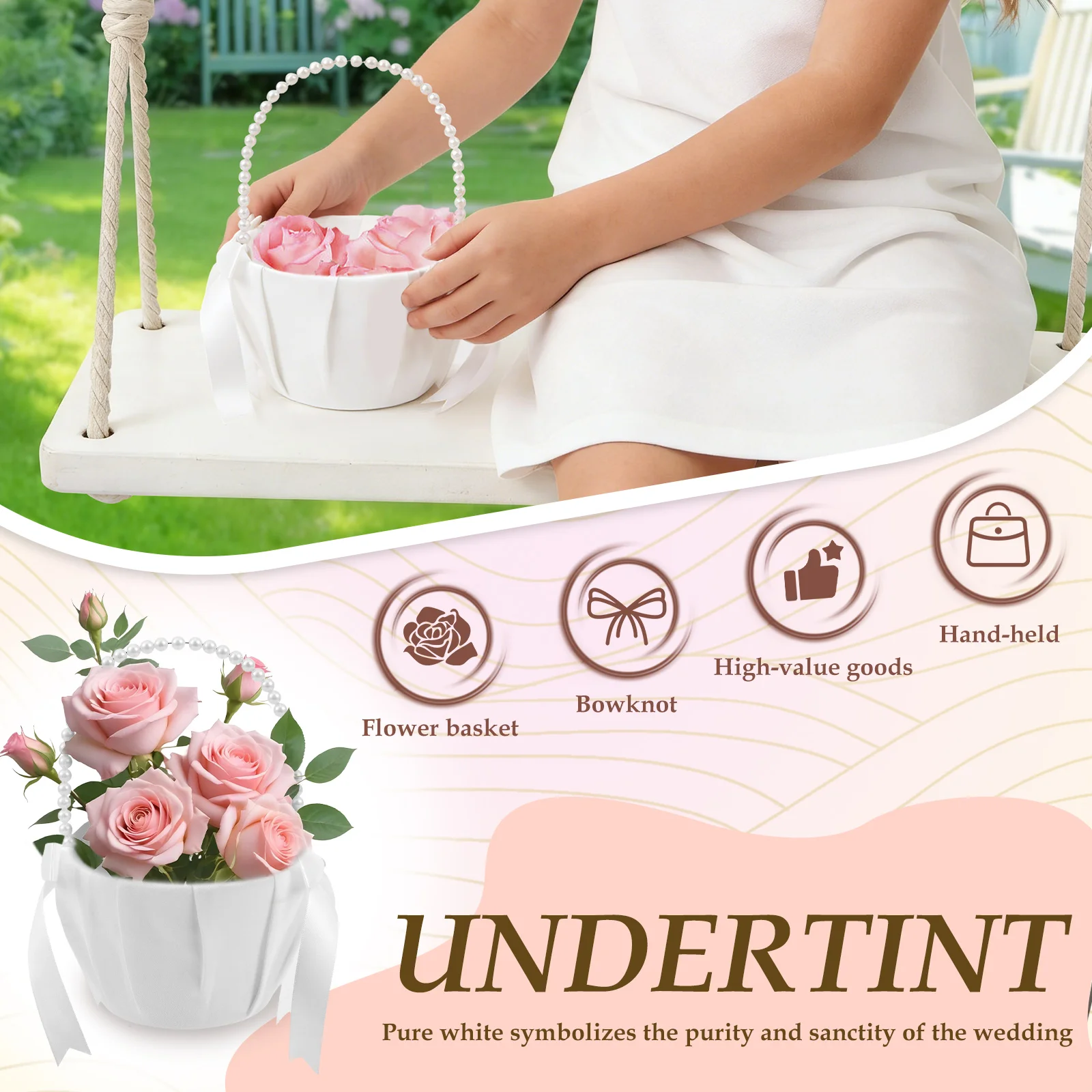 2Pcs Wedding Flower Girl Baske - Gardening Tools Girls recension och pris