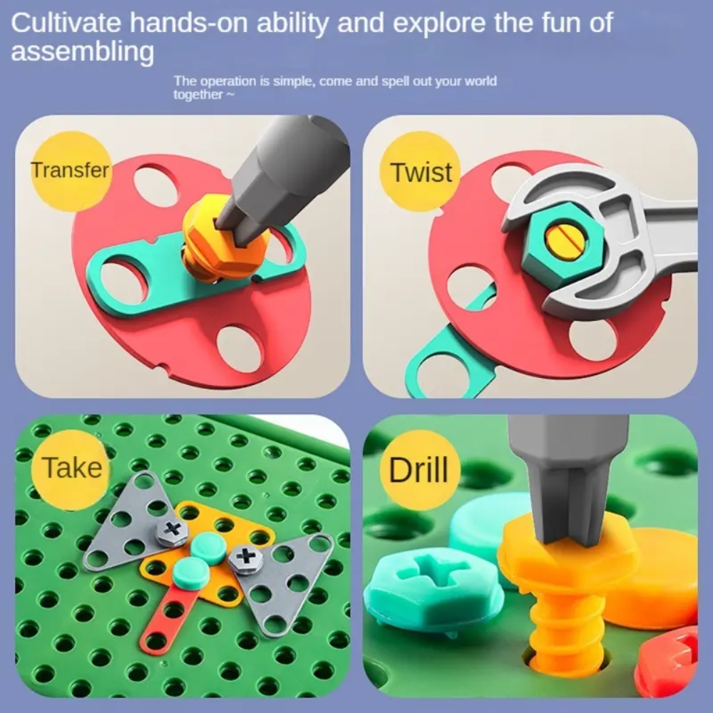 450Pcs Kids STEM Drill Set Cre - Gardening Tools Girls recension och pris